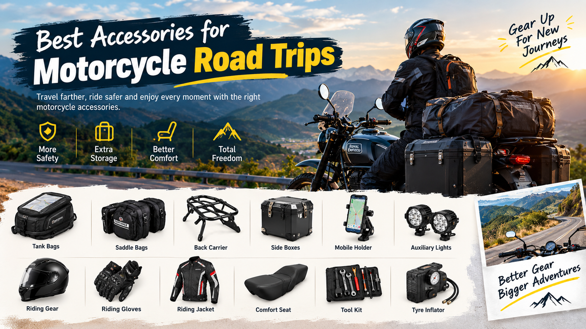 Best Accessories for Motorcycle Road Trips