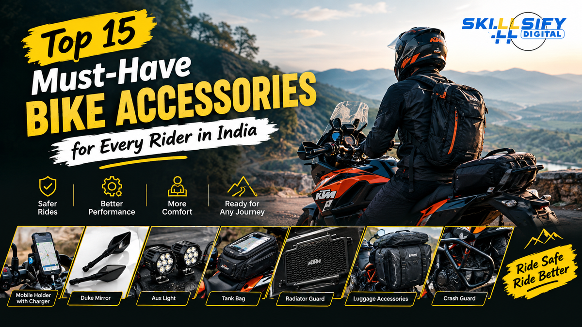 Top 15 Must-Have Bike Accessories for Every Rider in India