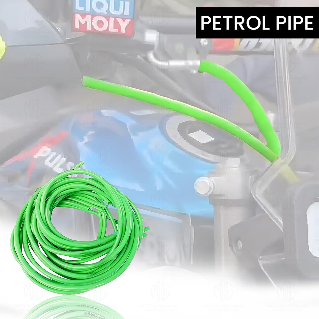 1 Meter Motorcycle Petrol Gas Oil Delivery Tube Pipe, Fuel Gasoline Hose for Motorbike, ATV and Scooter-Green - Moto Genius