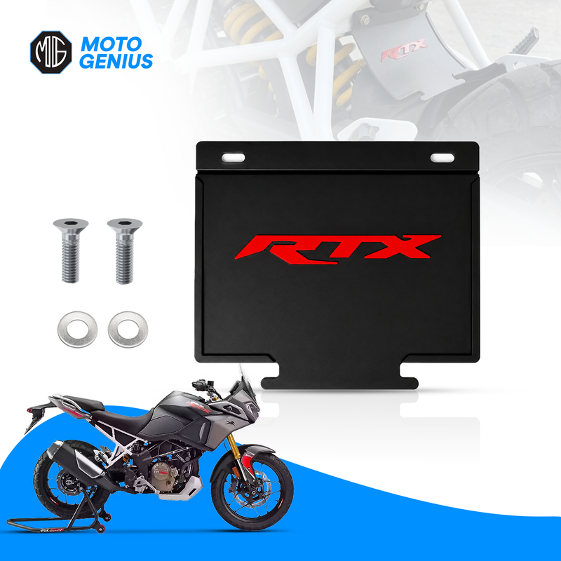 Apache RTX Mud Flap Flexible Rubber Bike Mudguard Rear Fender Protector, Weather Resistant Splash Guard for Dirt, Mud & Water