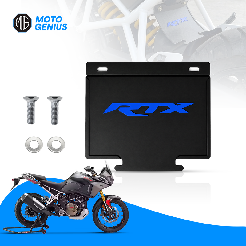 Apache RTX Mud Flap Flexible Rubber Bike Mudguard Rear Fender Protector, Weather Resistant Splash Guard for Dirt, Mud & Water