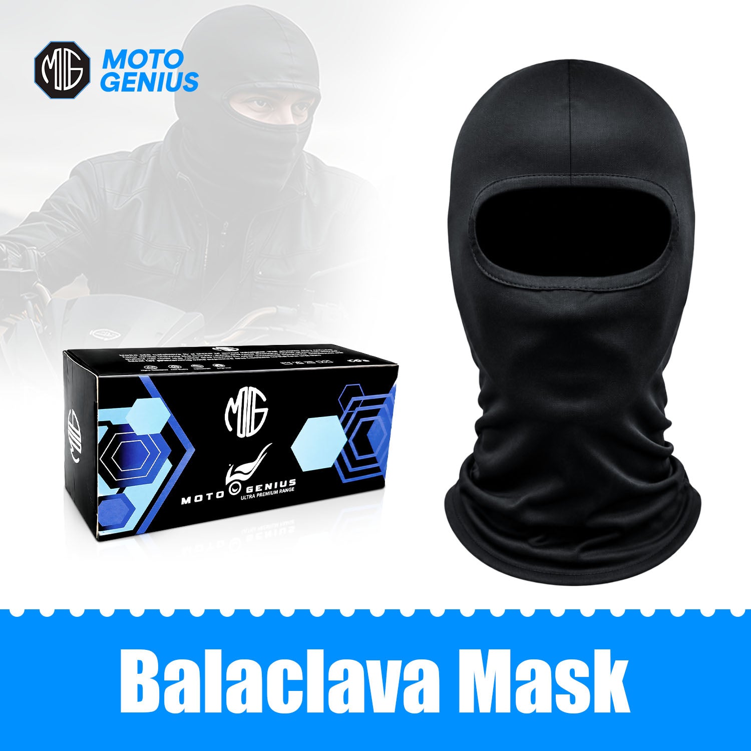 bike helmet face mask 1Storm Motorcycle Full Open Face Knight Classical (Detachable Face Mask): HKY861 Glossy Silver / S( 53-54 cm 20.9/21.3 Inch ) lightweight and breathable fabric 2PCS Cooling Balaclava Ghost Skull