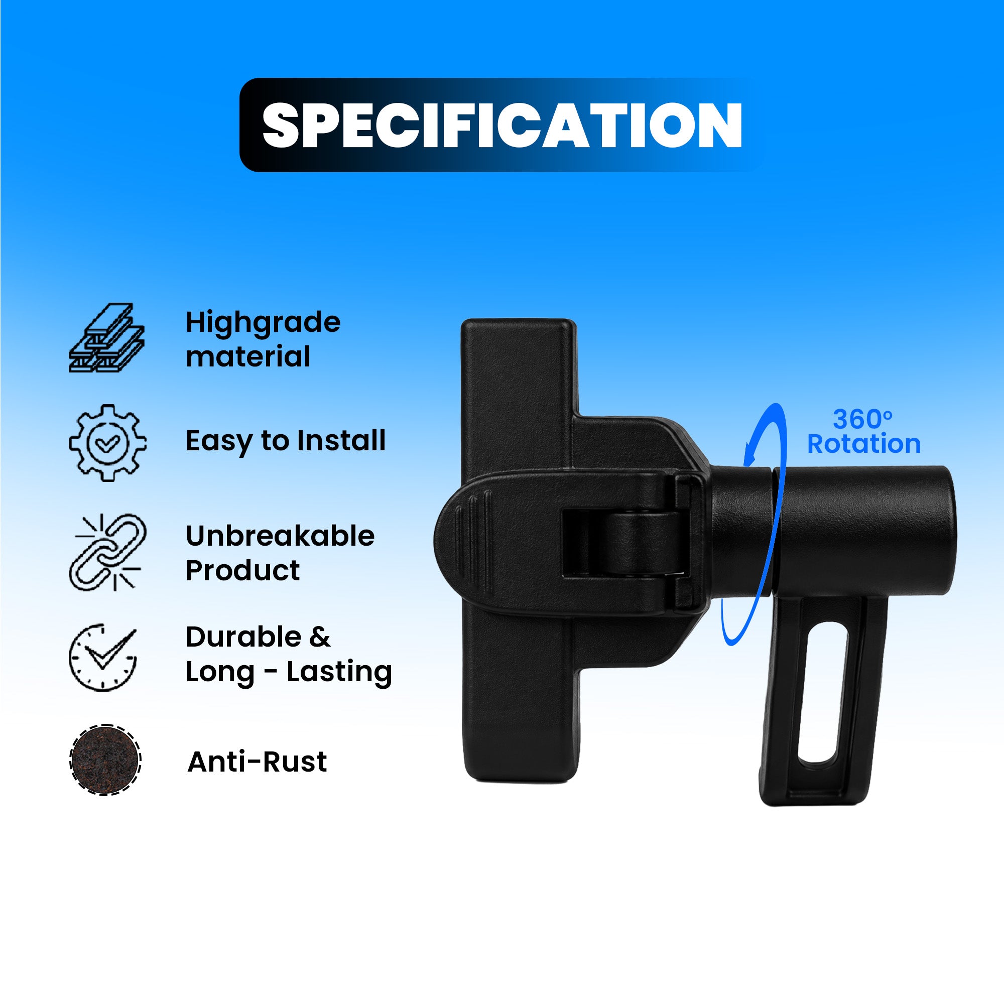 Universal Aluminum Motorcycle & Bicycle Phone Holder with Mirror Fitting – 360° Rotatable Handlebar Mount, Adjustable & Shockproof Mobile Holder