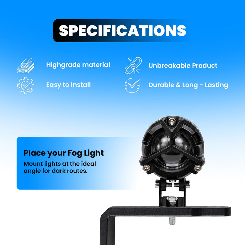 Motorcycle Fog Light Mount Brackets - Z-Shaped Adjustable Rear View Mirror Extension Holder for Bike (2PC)