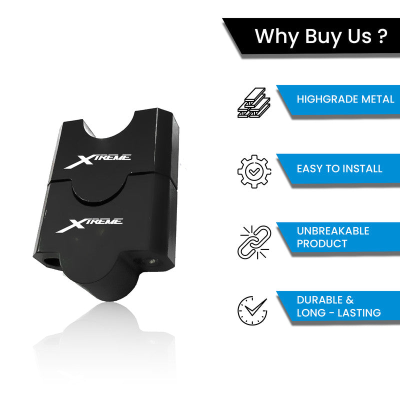 Handle Riser Clamp for Hero Xtreme 125R | Adjustable Handlebar Height Riser | CNC Aluminium Bike Handle Spacer for Better Riding Comfort & Control