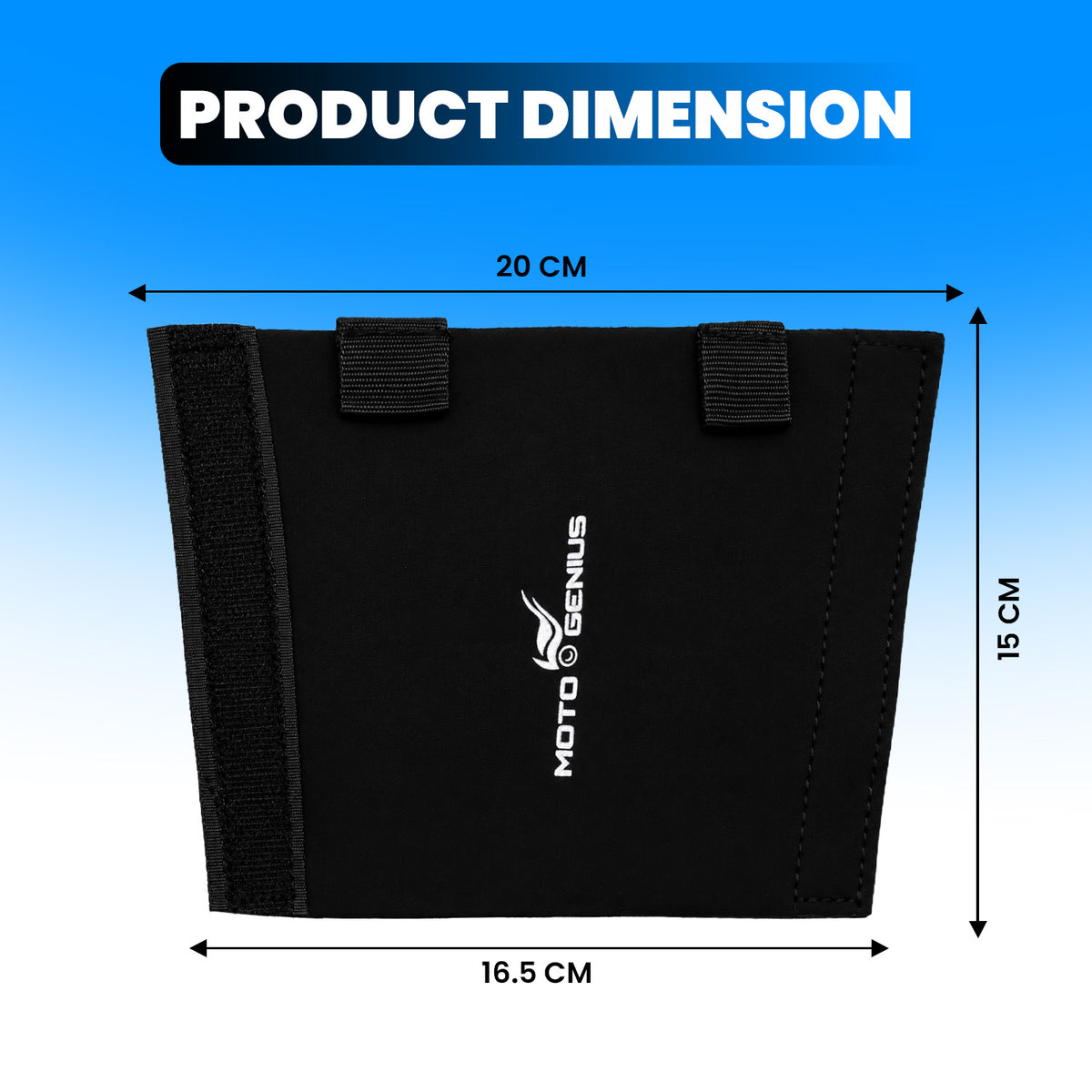 Front Fork Seal Covers | Black Waterproof Fabric, Dust & Dirt Protection for Fork Seal, UNIVERSAL FITTING