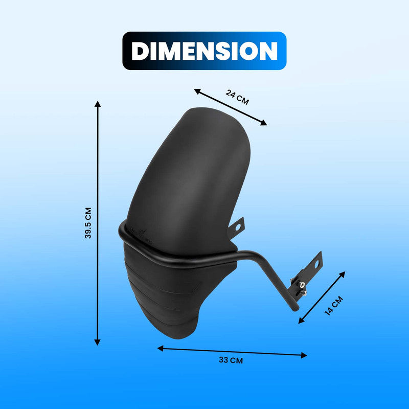 Rear Mudguard Tyre Hugger Anti-Splash Fender with Heavy Duty Metal Bracket for KTM Duke Generation 3 Motorcycle (Black)