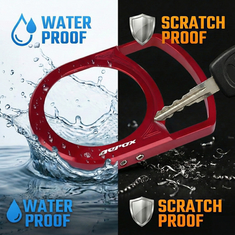 MOTO GENIUS Motorcycle Ignition Key Lock Switch Cover Protector Ring for Yamaha Aerox 155, Durable & Stylish Ignition Key Guard Accessory