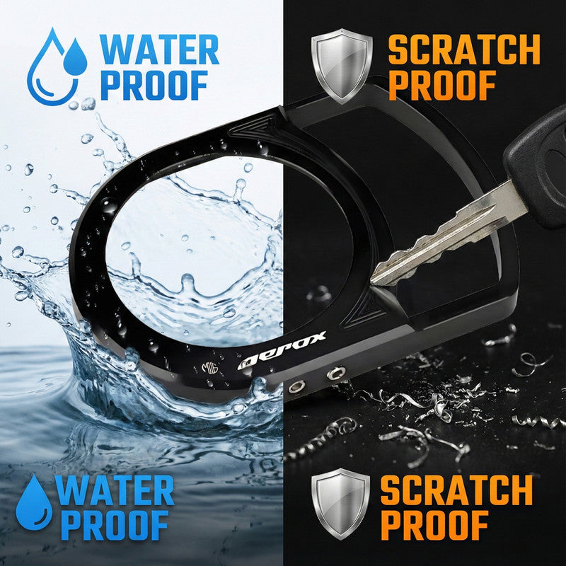 MOTO GENIUS Motorcycle Ignition Key Lock Switch Cover Protector Ring for Yamaha Aerox 155, Durable & Stylish Ignition Key Guard Accessory