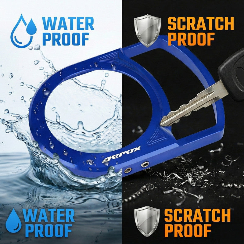 MOTO GENIUS Motorcycle Ignition Key Lock Switch Cover Protector Ring for Yamaha Aerox 155, Durable & Stylish Ignition Key Guard Accessory