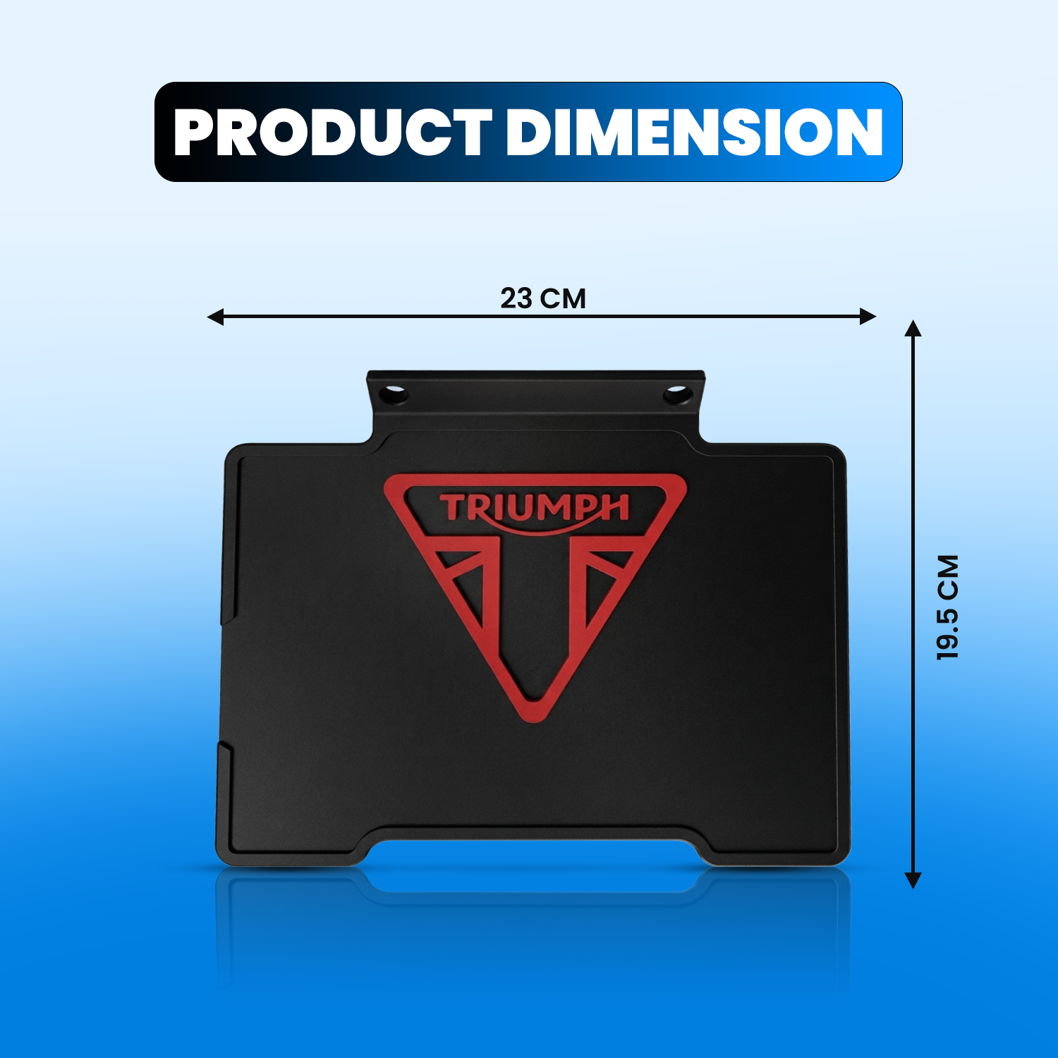 Rear Mud Flap for Triumph Speed 400 & Scrambler 400X | Flexible Unbreakable Splash Guard Mudflap