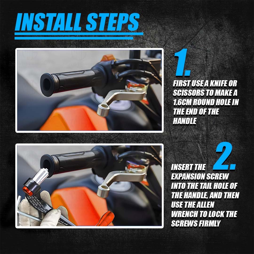 3D Design Universal CNC Handlebar Brake Clutch Lever Protector Guard for Motorcycles & Bikes | Durable and Stylish-Orange - Moto Genius