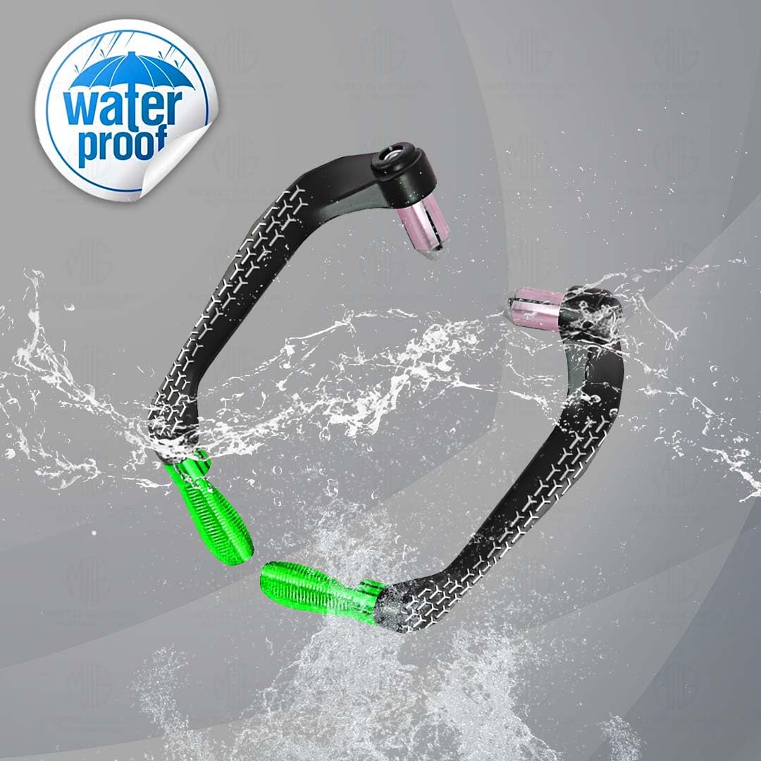 3D Design Universal CNC Handlebar Brake Clutch Lever Protector Guard for Motorcycles & Bikes | Durable and Stylish-Green - Moto Genius