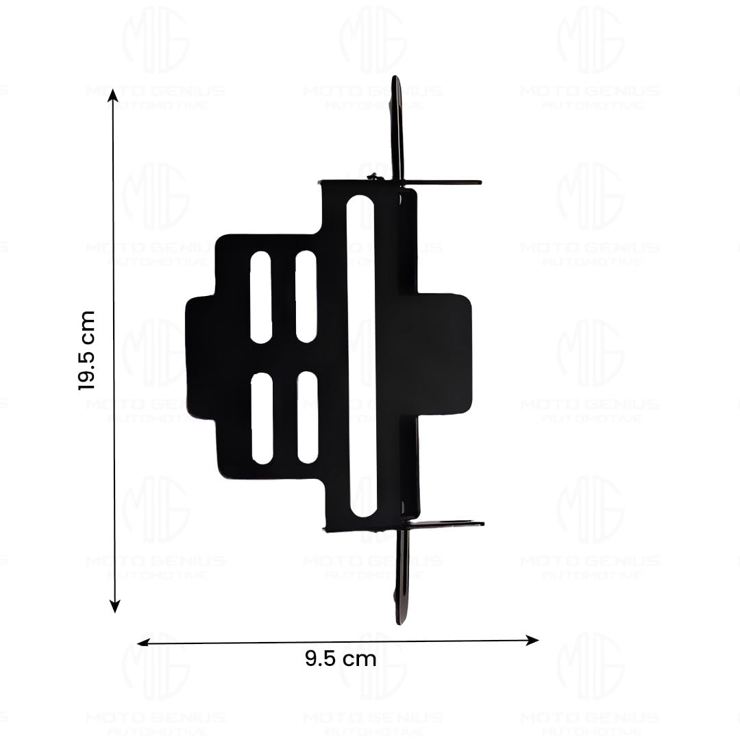 MOTO GENIUS Universal Magnetic Foldable Tail Tidy Number Plate Holder for All Bikes | Sleek, Adjustable Design with Effortless Installation for a Clean Look