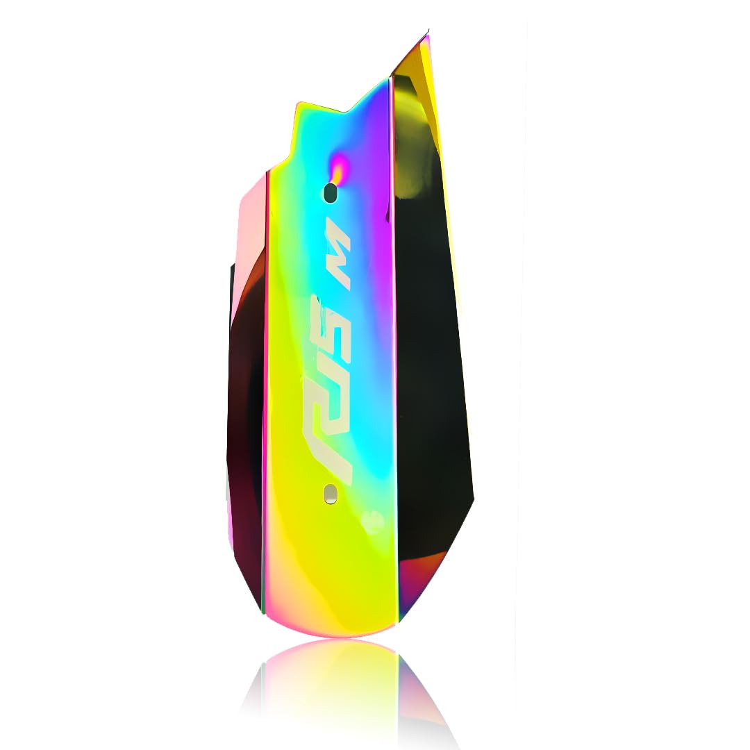 MOTO GENIUS Stainless Steel Exhaust Cover Silencer Protector for R15 V4 | Premium Exhaust Heat Shield Protector for Enhanced Durability and Style | Easy Installation