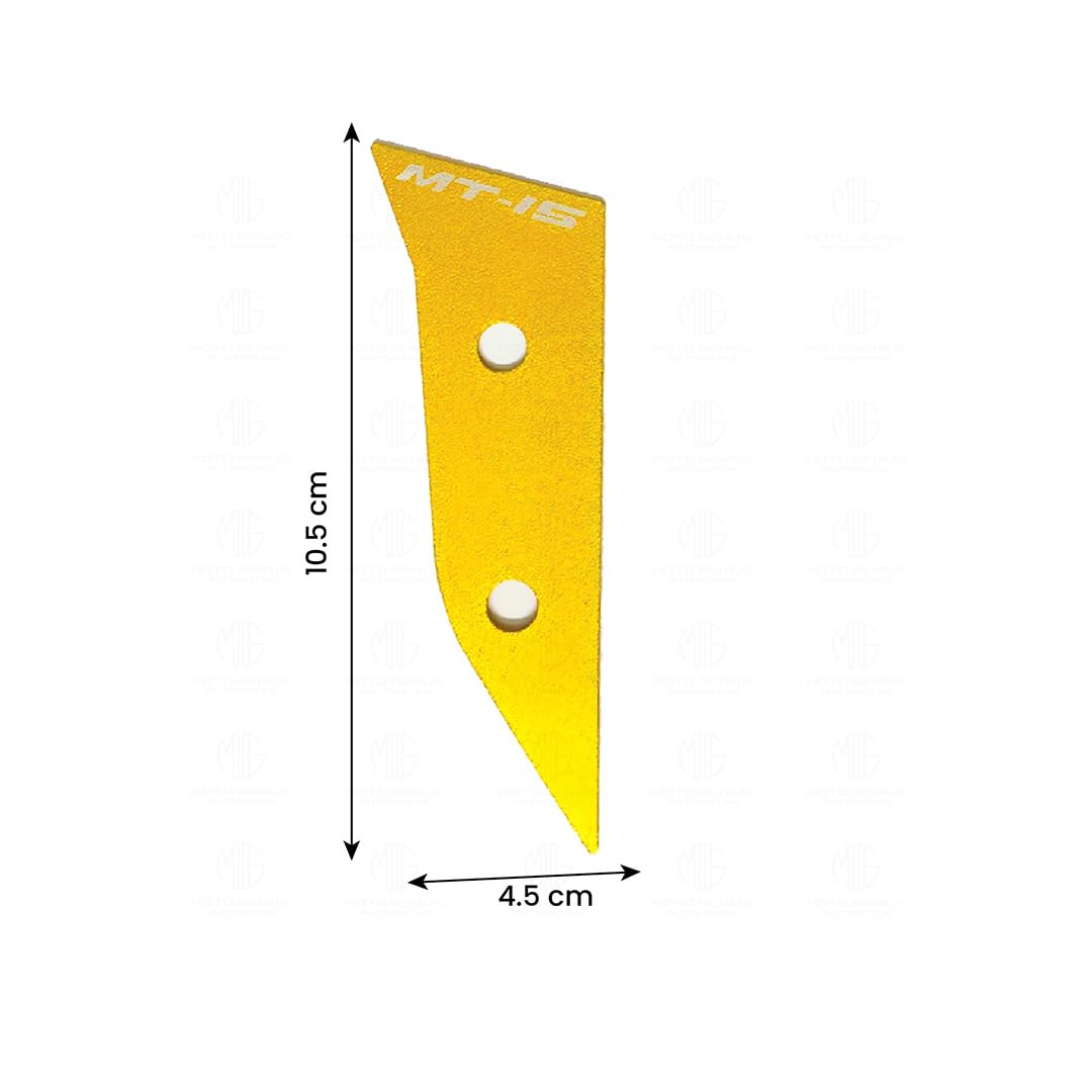 MOTO GENIUS Aluminum Front Body Cover for MT 15 | Durable and Lightweight (Pack of 2) ()