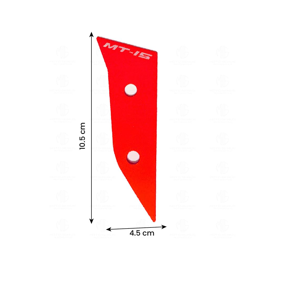 MOTO GENIUS Aluminum Front Body Cover for MT 15 | Durable and Lightweight (Pack of 2) ()