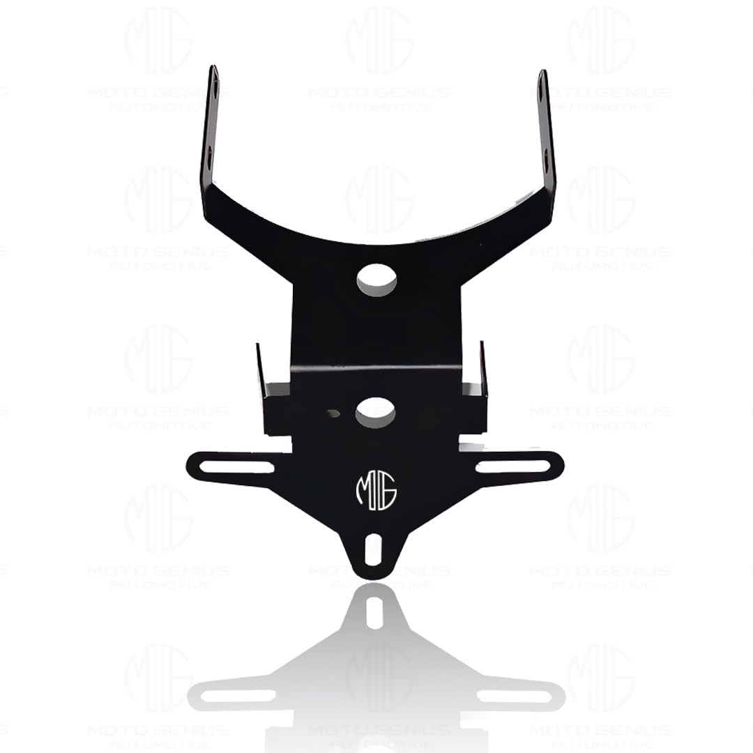 MOTO GENIUS Heavy Metal Tail Tidy Number Plate Holder for Xpulse Motorbike | License Plate Bracket (Black)