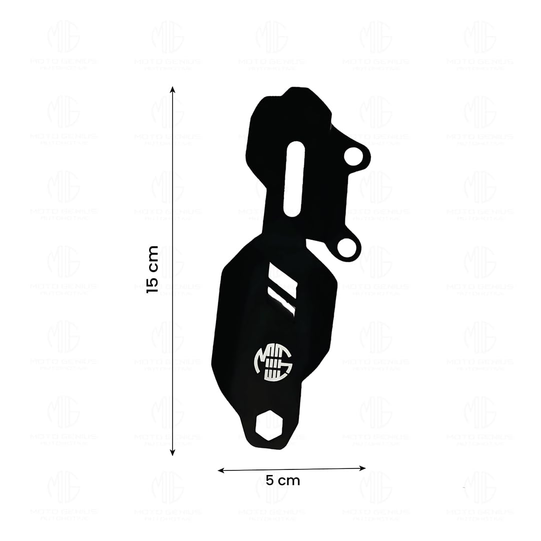 MOTO GENIUS Stainless Steel Master Cylinder Guard for RE Interceptor Motorbike | Heavy-Duty, Impact-Resistant Protection for Motorcycle Brake Systems |Durable Steel Construction (Black)