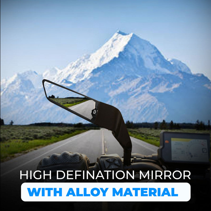 Adjustable Rotating Rear View Stealth Fin Wings Bike Mirror – Universal Side Mirrors for Motorcycles & Scooters