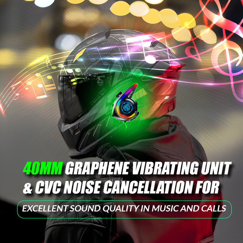 Y70 High Version Motorcycle Wireless Helmet Bluetooth Headset V5.3 – Hands-Free Speaker, Outdoor Riding, Intercom, Music & Call Support