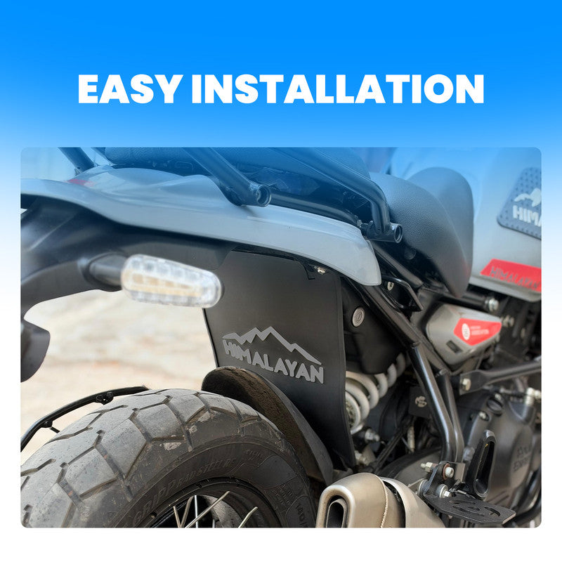 Flexible Rubber Silicone Rear Mud Flap for RE Himalayan | Heavy Duty Weather Resistant Splash Guard | Durable Mudguard Fender Protector Against Mud, Dirt & Water