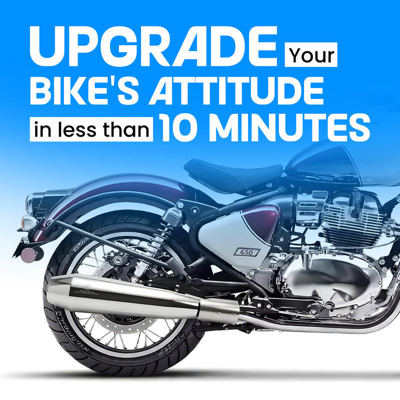 Growler Classic 650 Stainless Steel Dual Exhaust Compatible Royal Enfield Bike Models: Complete Number-Wise List for Both Side 650cc Twins
