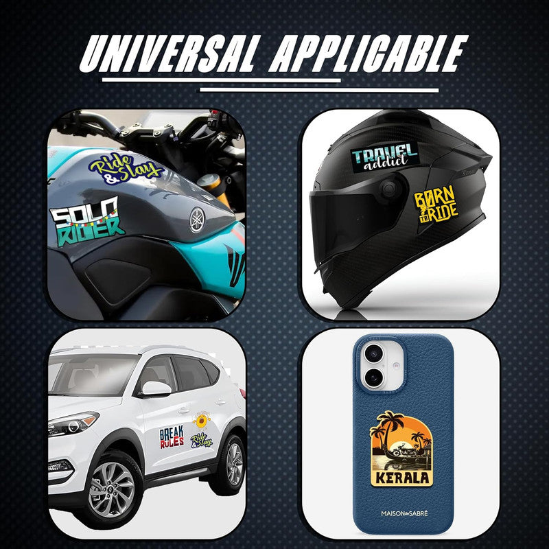 Gasoline 3D Vinyl Sticker Waterproof Decals for Motorcycle, Helmet & Laptop | Edgy Aesthetic Stickers for Bikes and cars