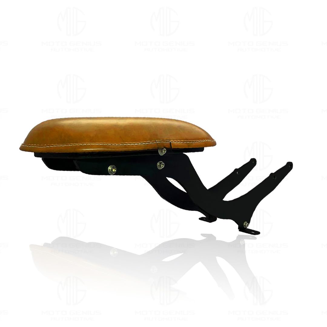 MOTO GENIUS Jawa Perak Custom Back Seat | Metal Frame, Vintage Style Motorcycle Upgrade