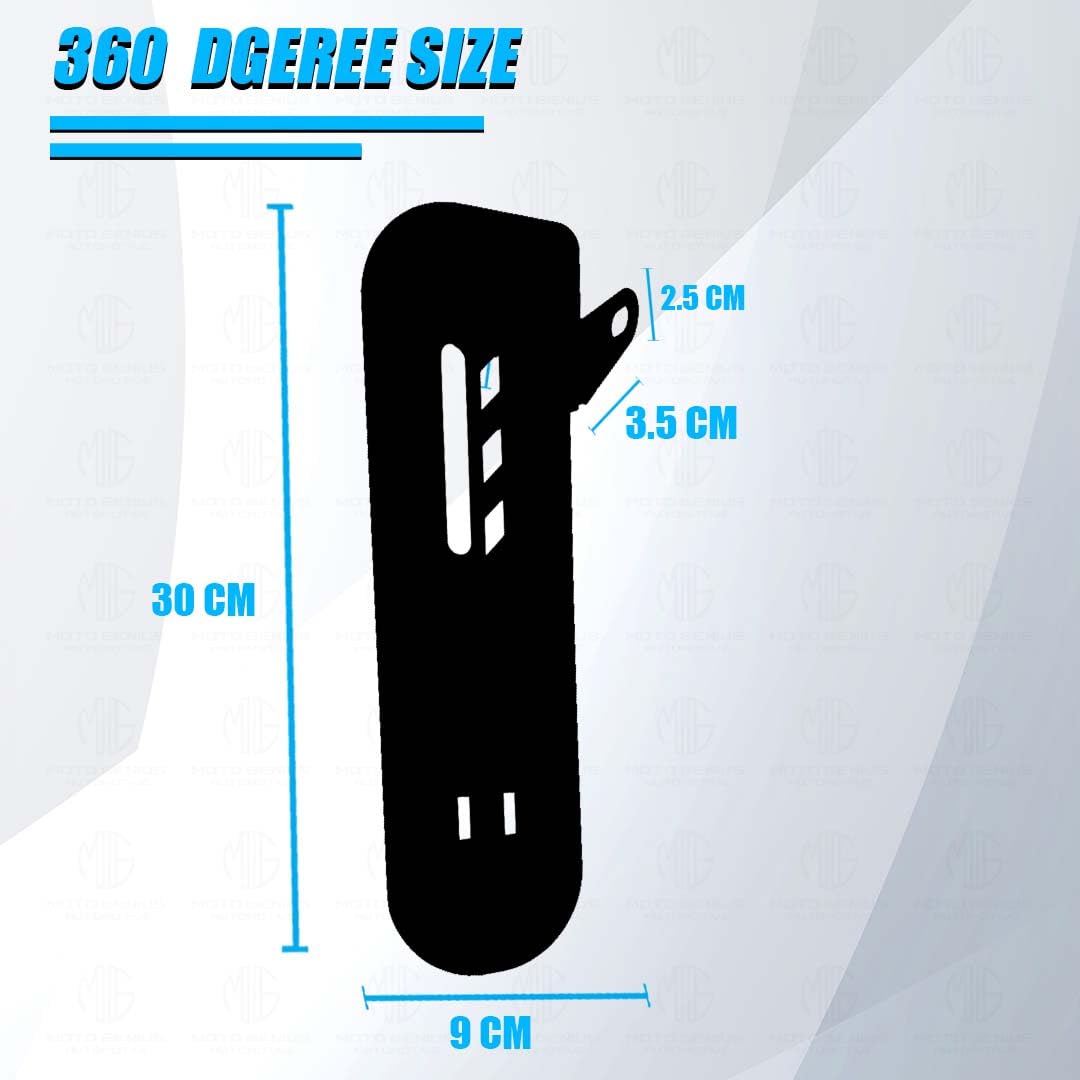 MOTO GENIUS Skid Plate with Clamp & Washer for R15 V4 | Underbelly Guard for Silencer & Chassis Protection