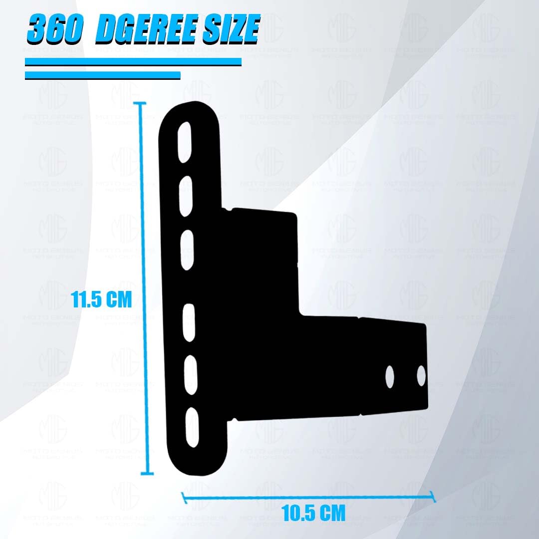 MOTO GENIUS Number Plate Relocator for Triumph Speed 400 & Scrambler 400X | Tail Tidy Fender Eliminator Kit | Durable Metal Construction | Sleek Rear License Plate Mount