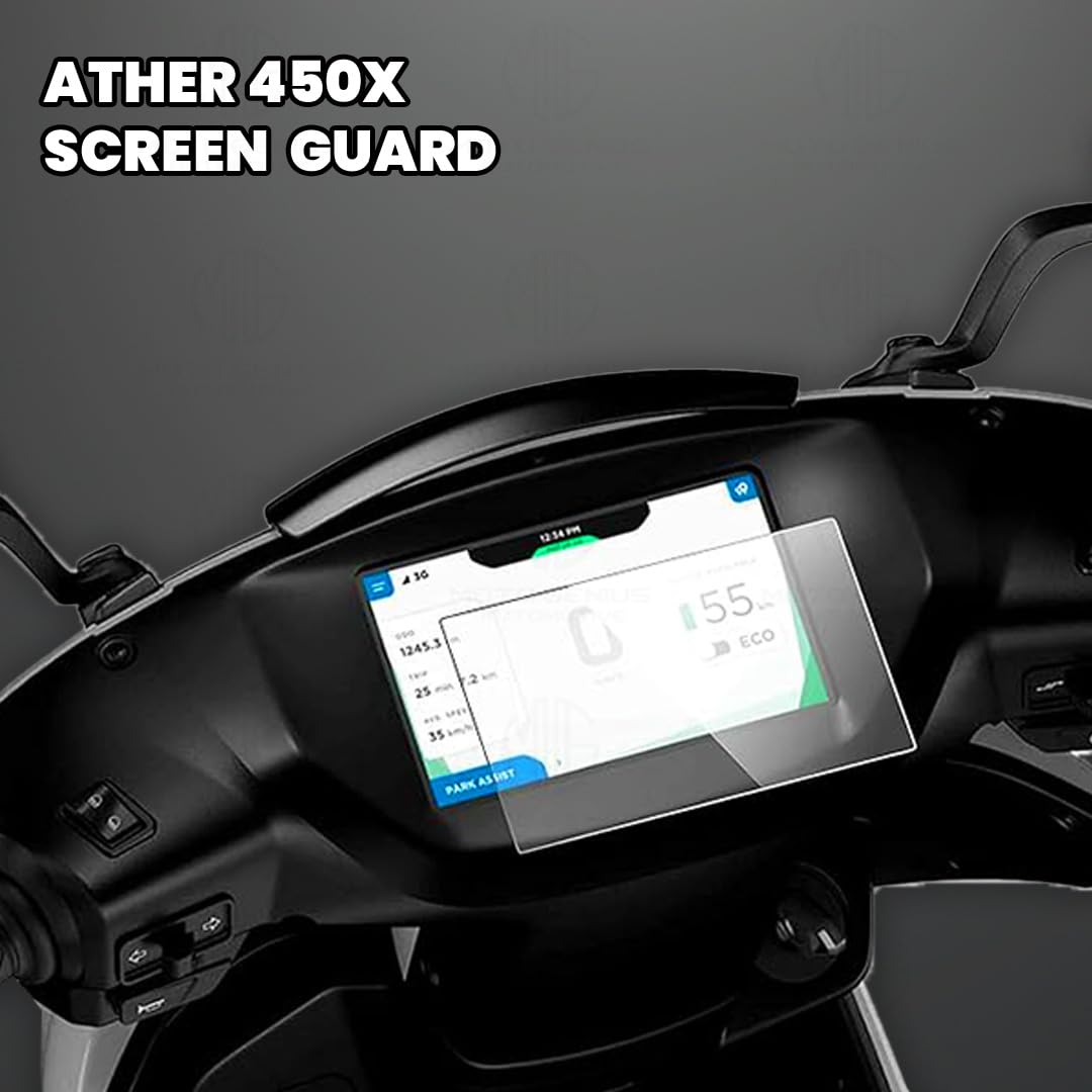 Speedometer Screen Protector for Ather Bike | 9H Hardness, Anti-Scratch and Anti Fingerprint, Easy Installation