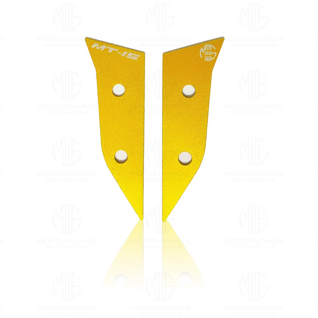 MOTO GENIUS Aluminum Front Body Cover for MT 15 | Durable and Lightweight (Pack of 2) ()