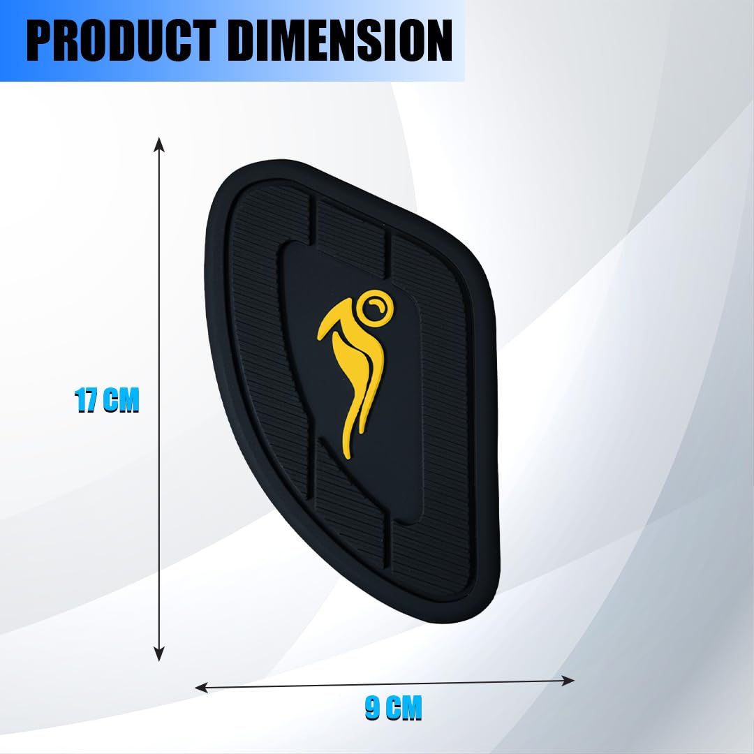Silicone Tank Pads for Universal Motorbike | Anti-Slip & Scratch-Resistant Fuel Tank Protection | Premium Durable Design | Easy Installation | Pack of 2
