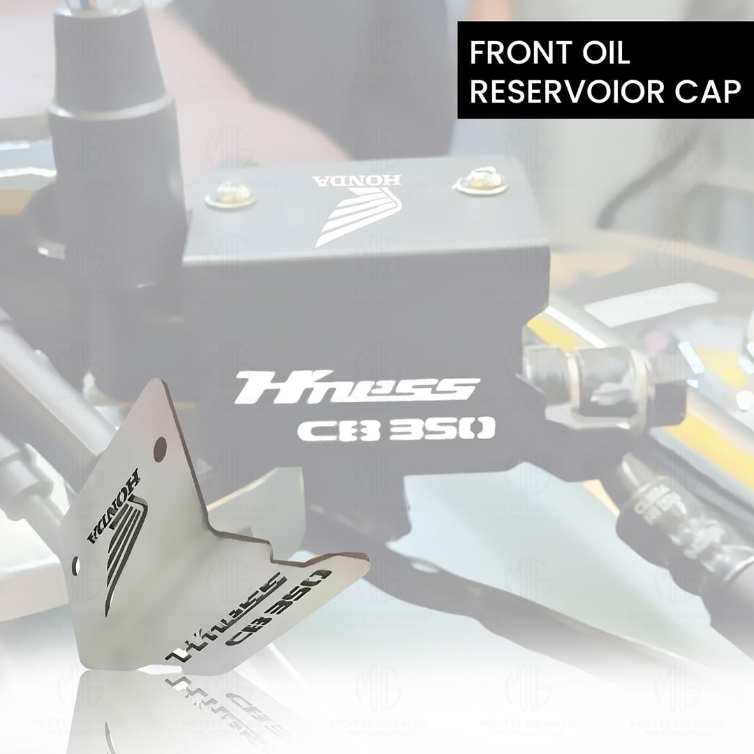 MOTO GENIUS Front Disc Brake Fluid Reservoir Oil Cap for Honda Hnees CB 350 Motorbike | Replacement for Enhanced Durability and Performance