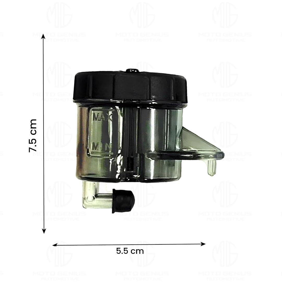 MOTO GENIUS Universal Motorcycle Front Brake Master Cylinder Oil Reservoir Tank Cup | Durable Replacement for Hydraulic Brake and Clutch Systems