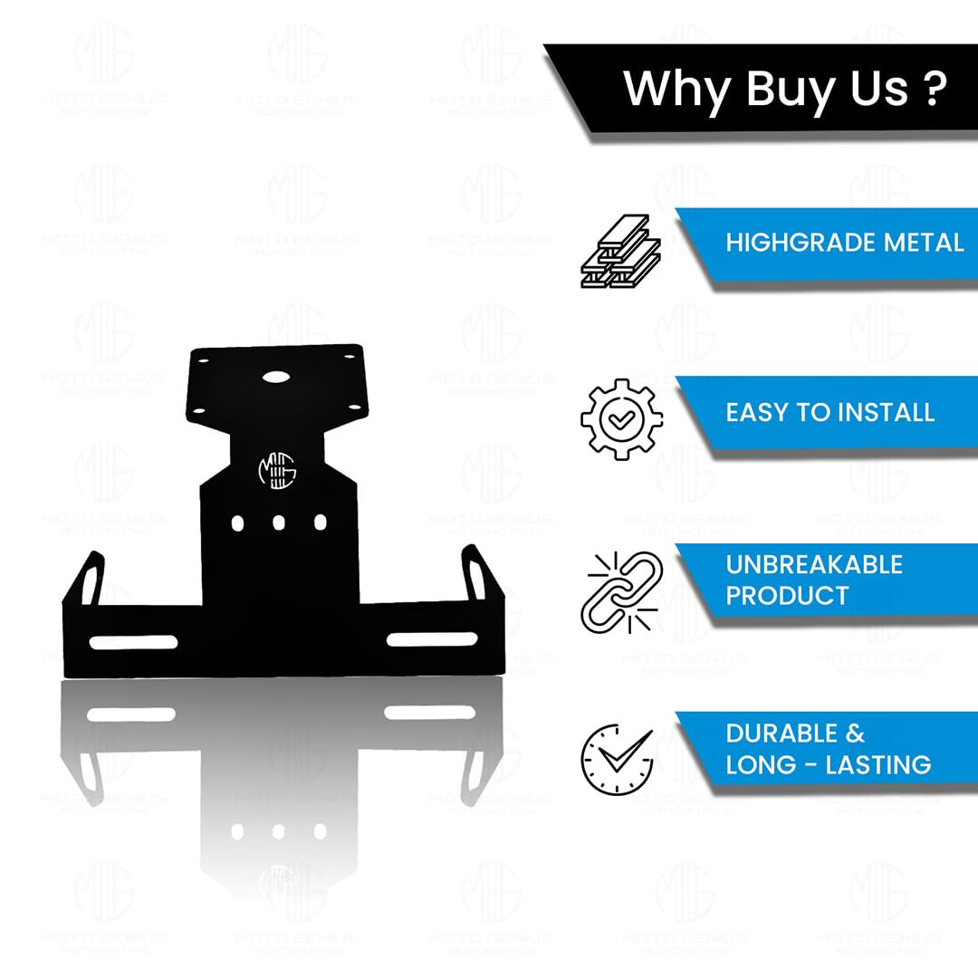 MOTO GENIUS Heavy Metal Tail Tidy Number Plate Holder for MT 15 | License Plate Bracket for MT 15