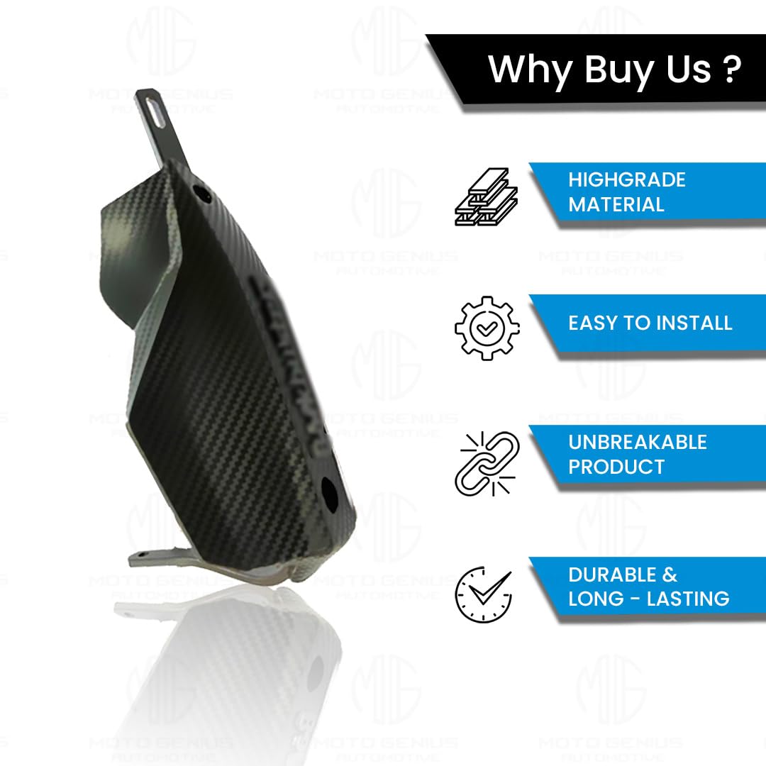 MOTO GENIUS Universal Bike Hand Guards Protectors | Made for Hand Safety While Riding All Motorcycle