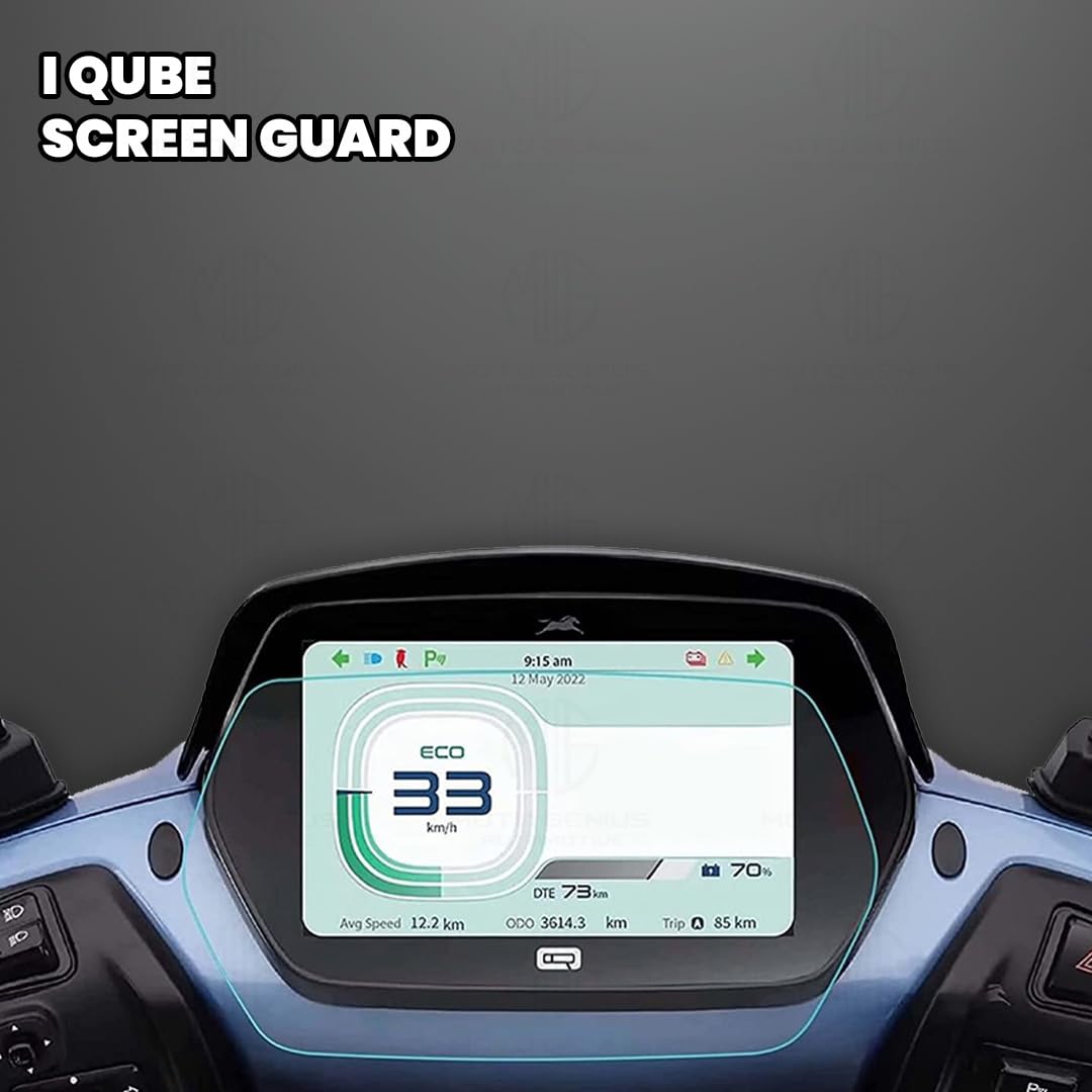 Tempered Glass Screen Protector for iQube Speedometer | Anti Scratch and Dust Protection, Ultra Clear Instrument Cluster Guard