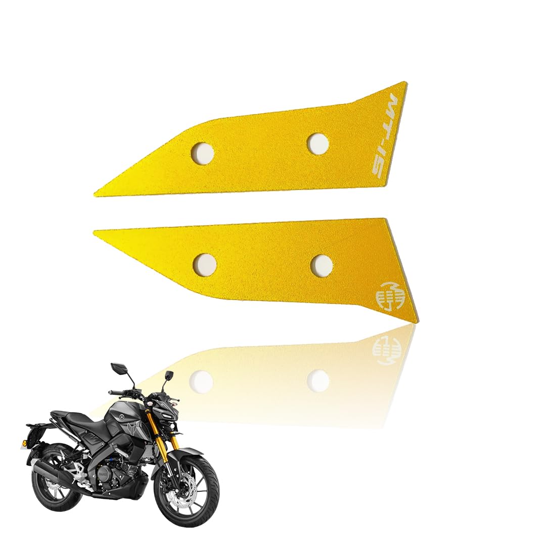 MOTO GENIUS Aluminum Front Body Cover for MT 15 | Durable and Lightweight (Pack of 2) ()