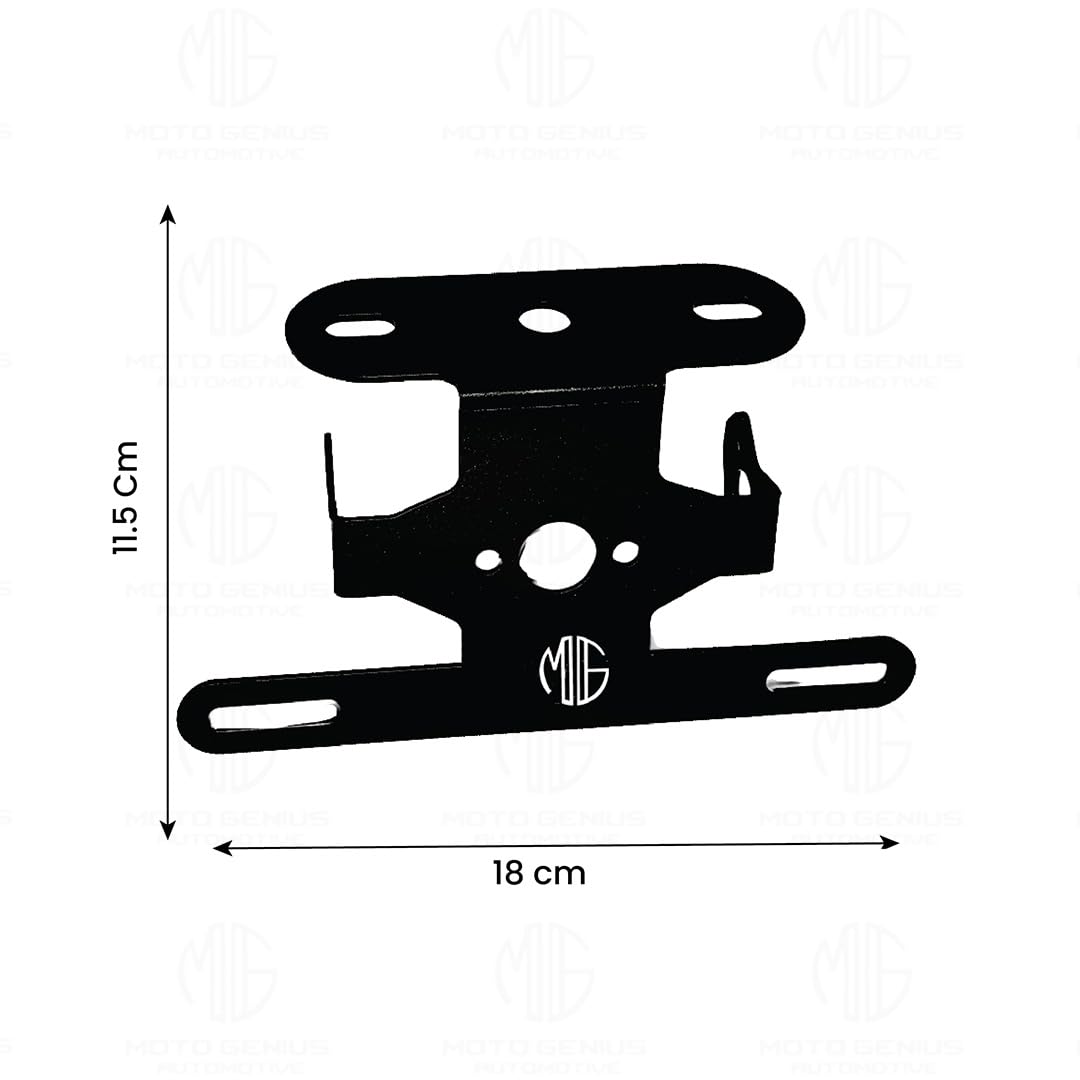 MOTO GENIUS Heavy Metal Tail Tidy Number Plate Holder for Pulsar NS & AS | License Plate Bracket for Pulsar Motorbike