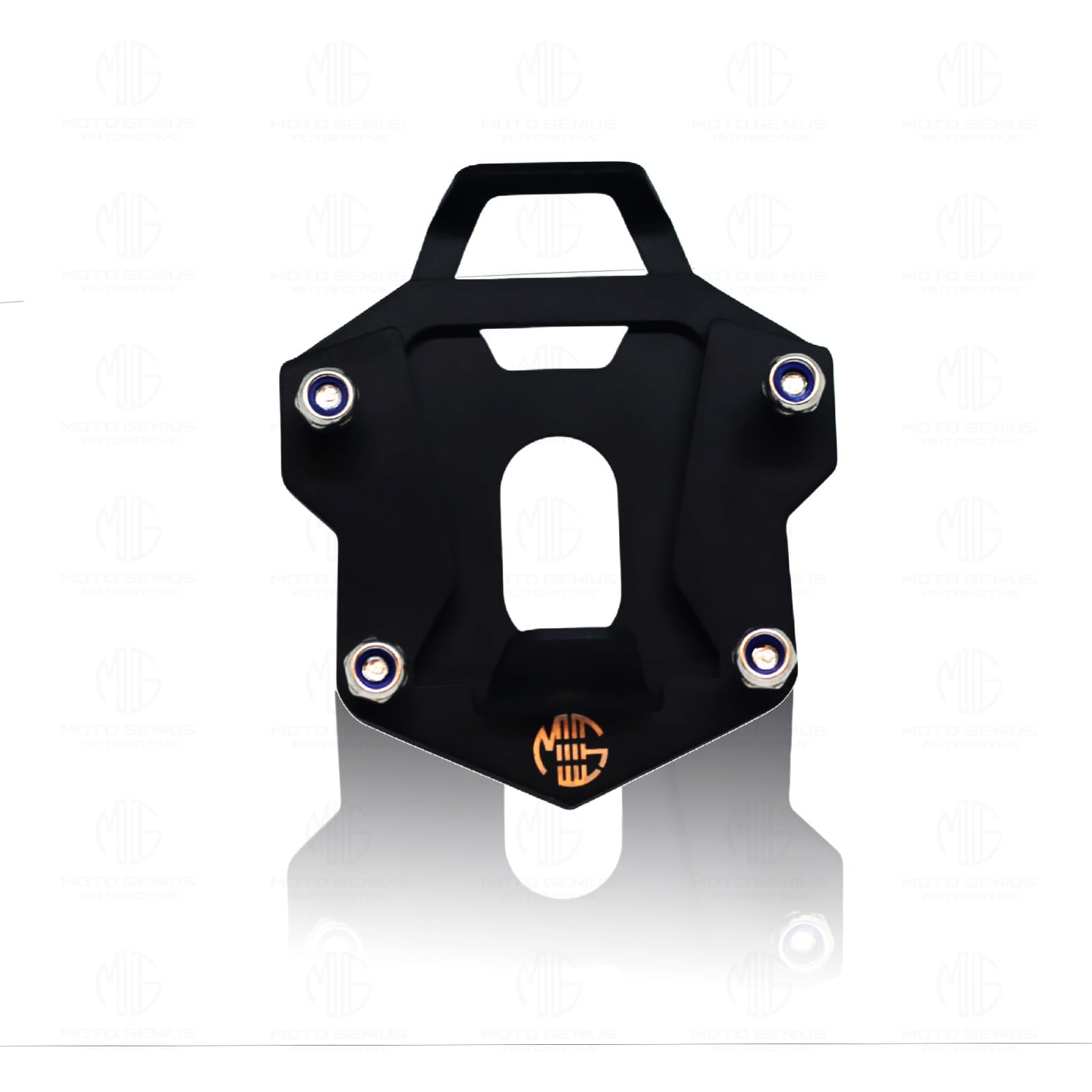 MOTO GENIUS Stainless Steel Side Stand Extender for RE Himalayan BS3/BS4/BS6/Scram Motorbike | Heavy Duty Parking Support & Stability Enhancer (Black)