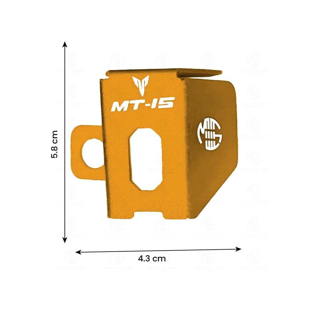 MOTO GENIUS Rear Brake Oil Container Guard for MT 15 | Durable Protection and Stylish Design for Motorcycles (Pack of1)