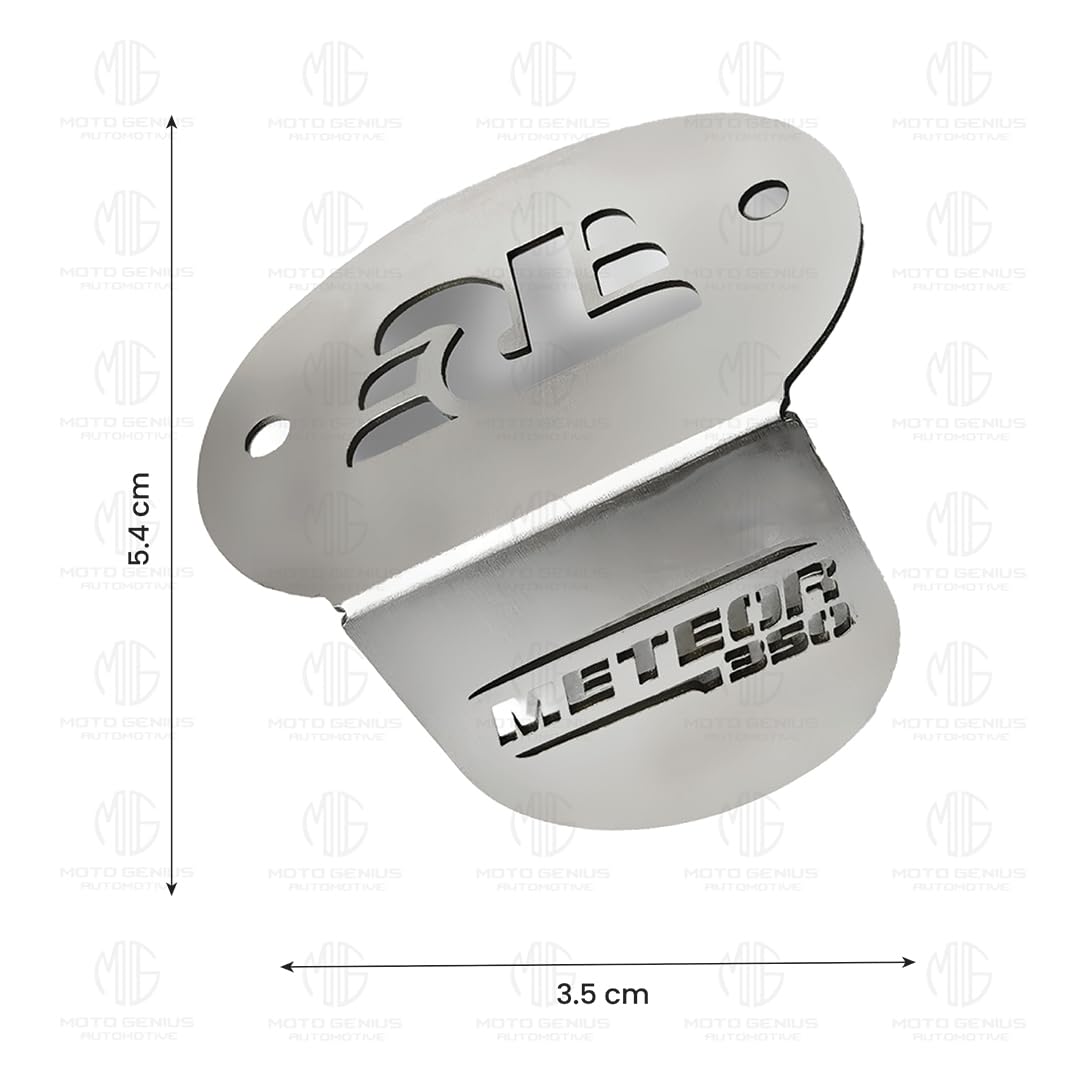 MOTO GENIUS Meteor Stainless Steel Front Disc Brake Fluid Reservoir Oil Cap for Bike Replacement for Enhanced Durability and Performance (Pack of 1) ()