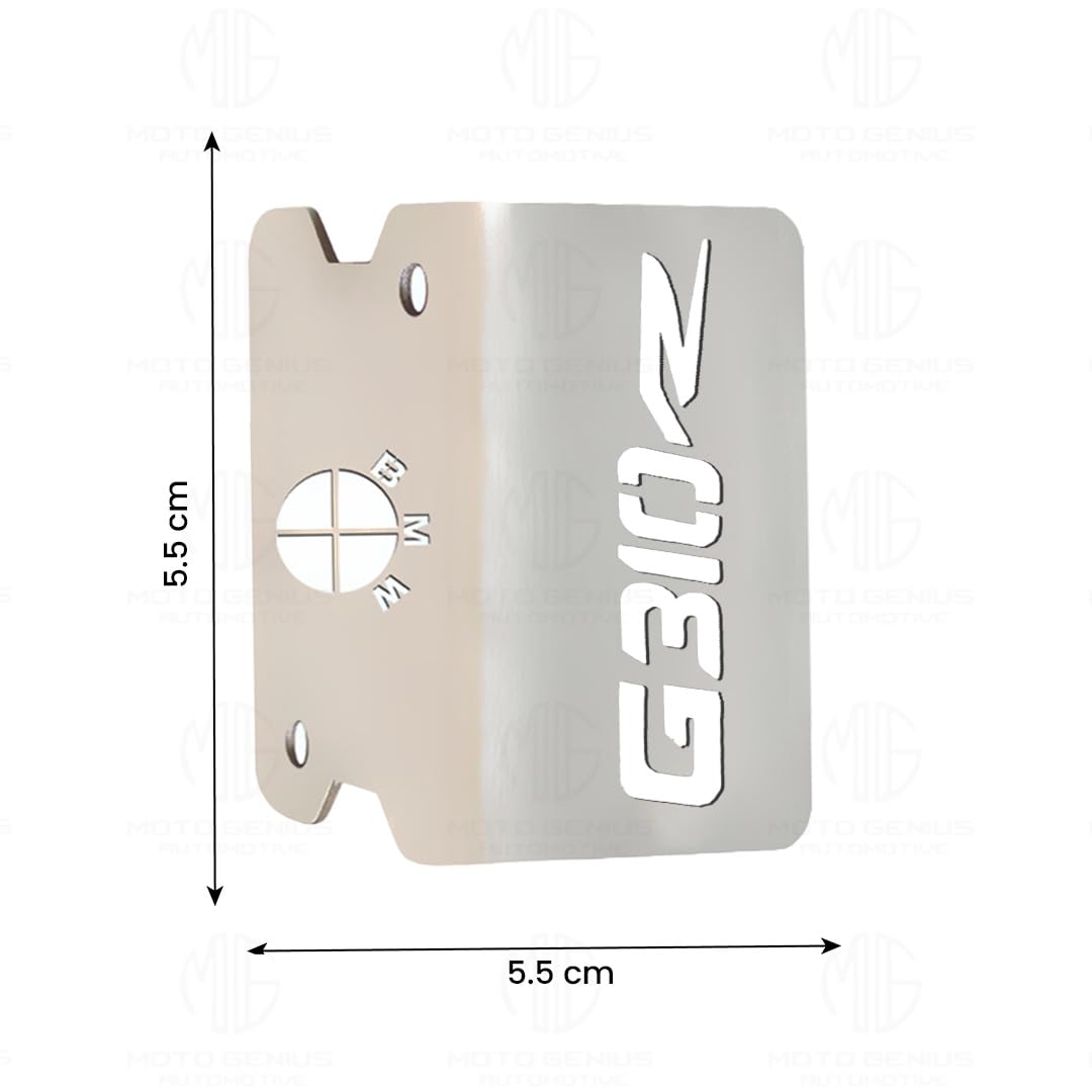 MOTO GENIUS Stainless Steel Front Disc Brake Fluid Reservoir Oil Cap for G310R Motorbike Replacement for Enhanced Durability and Performance (Pack of 1)