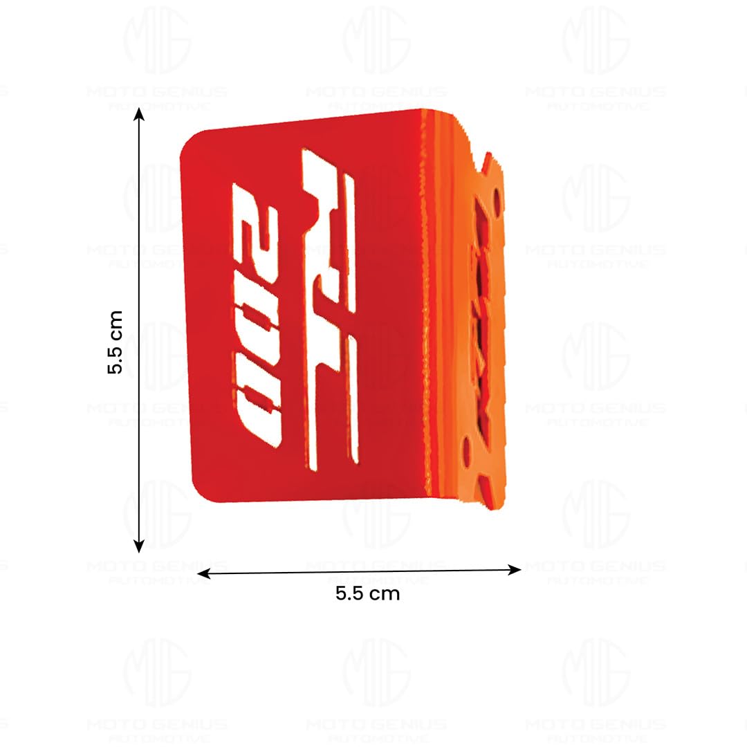 MOTO GENIUS Stainless Steel Front Disc Brake Fluid Reservoir Oil Cap for KTM RC 200 Motorbike Replacement for Enhanced Durability and Performance