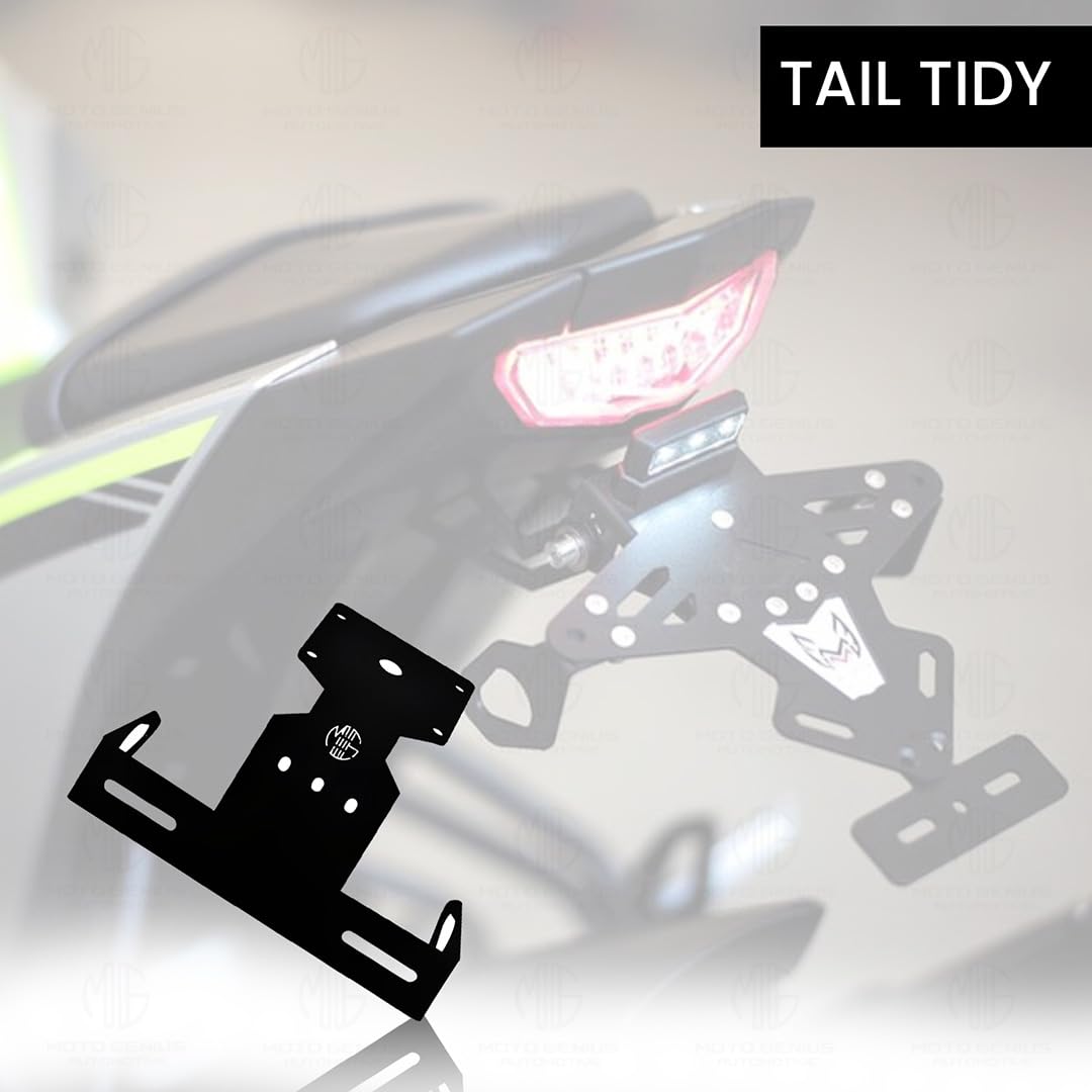 MOTO GENIUS Heavy Metal Tail Tidy Number Plate Holder for MT 15 | License Plate Bracket for MT 15