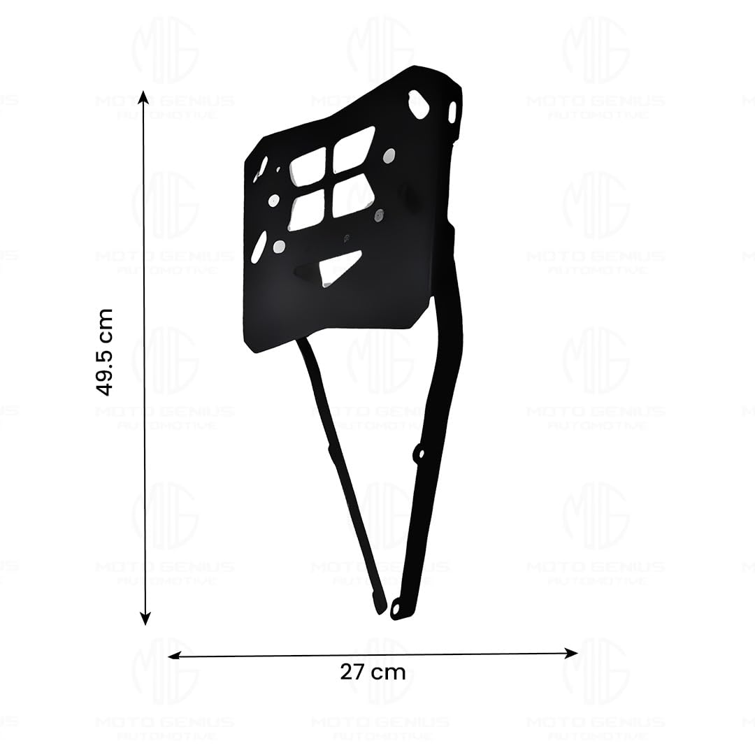 MOTO GENIUS Rear Luggage Rack for RE Meteor | Durable Expedition Luggage Carrier | Heavy-Duty Rear Rack for Meteor