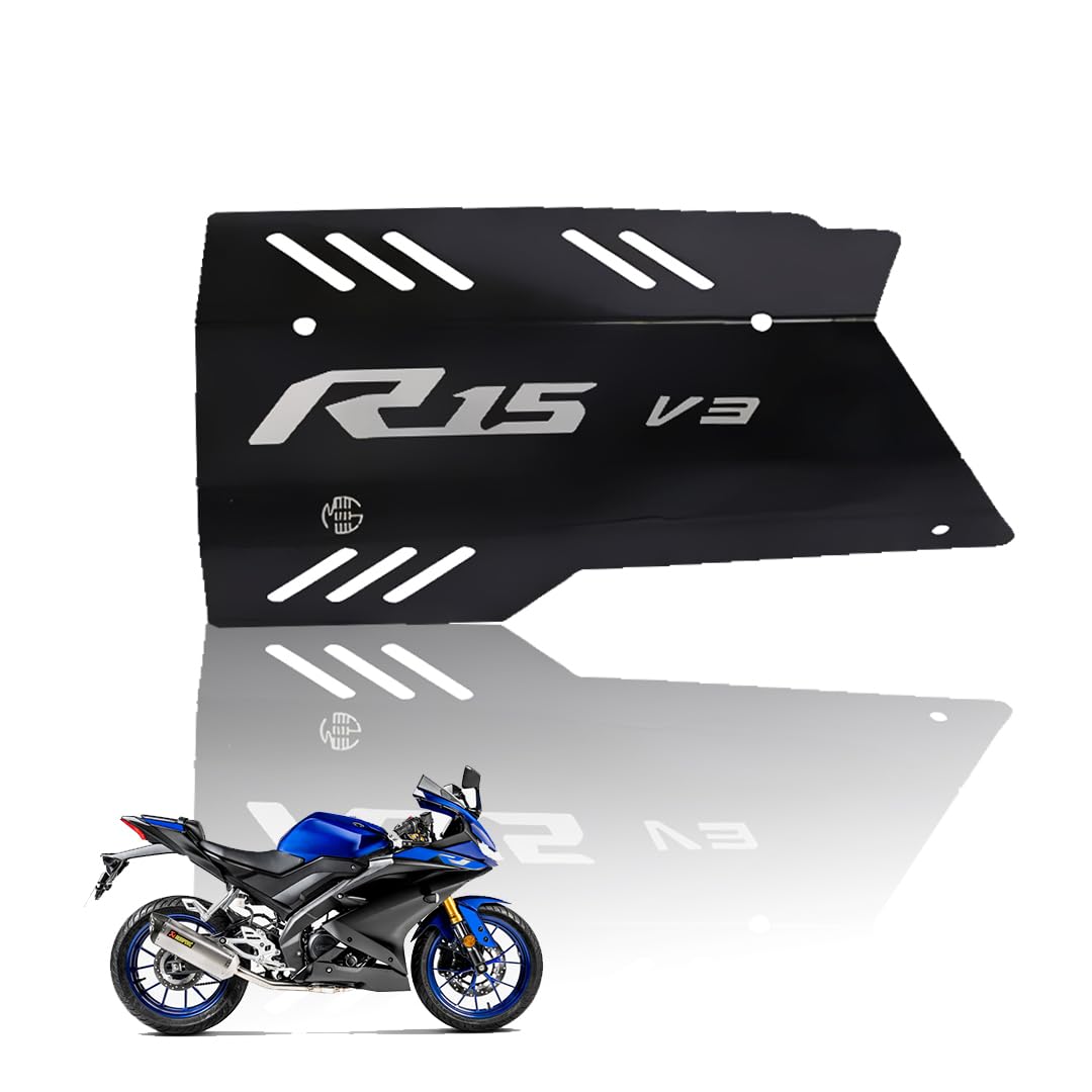 MOTO GENIUS Exhaust Cover Silencer Protector for R15 V4 | Premium Exhaust Heat Shield Protector for Enhanced Durability and Style | Easy Installation | R15-M ()