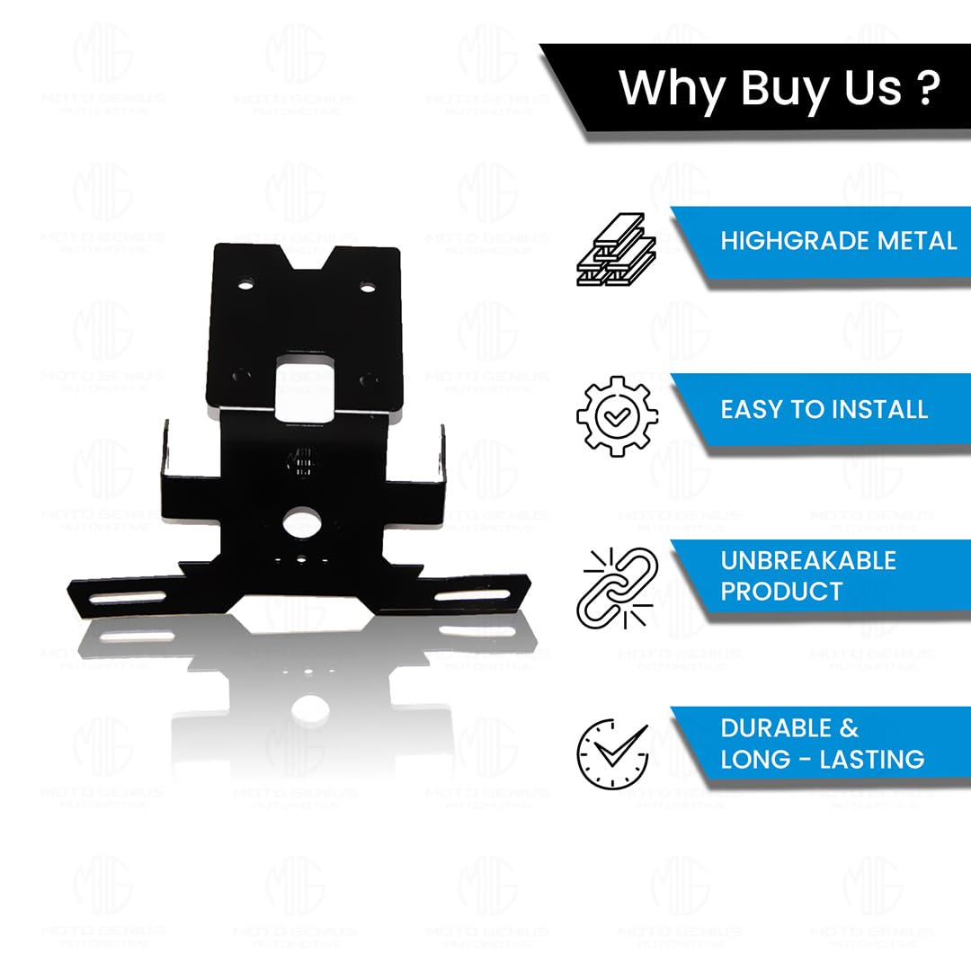 MOTO GENIUS Heavy Metal Tail Tidy Number Plate Holder for R15 V4 | License Plate Bracket for R15 V4
